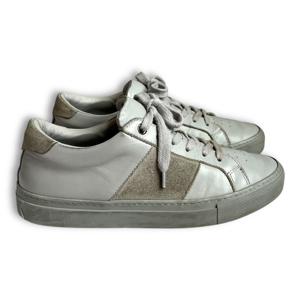 Greats The Royale Grey Leather/Suede Lowtop Lace up Womens Sneakers Sz 10 - Picture 9 of 11